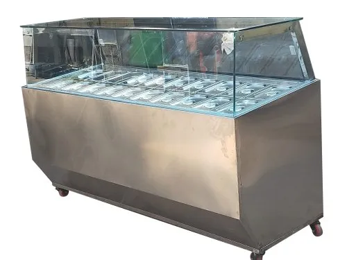 7 Feet Ice Cream Scooping Freezer